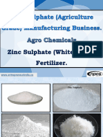 Zinc Sulphate (Agriculture Grade) Manufacturing Business. Agro Chemicals. Z PDF