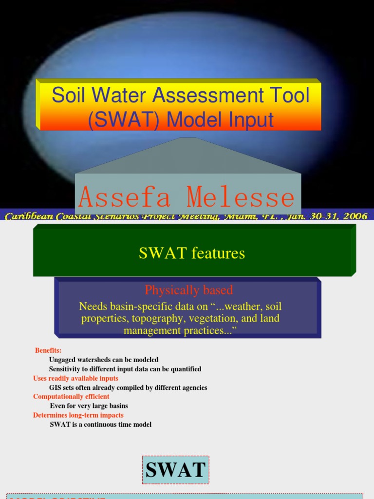 SWAT Model Input Data Overview | PDF | Groundwater | Drainage Basin