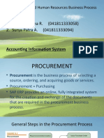 Procurement and Human Resources Business Process
