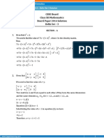 Mathematics 2014 Solution