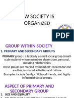 How society is organized