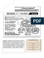 La Cuaresma, Actividad