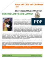 Reseña de Calificación Al Chairmans Club, Guillermo y Carola Lichtman