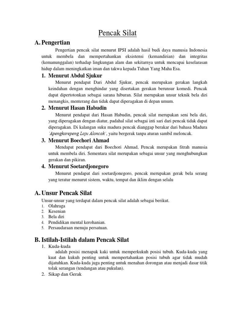 Pencak Silat Pdf