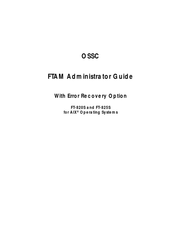 FTAdmin | PDF | Osi Model | File Format