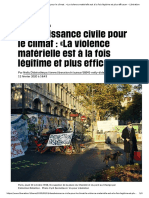 Désobéissance Civile Pour Le Climat - La Violence Matérielle Est À La Fois Légitime Et Plus Efficace - Libération PDF