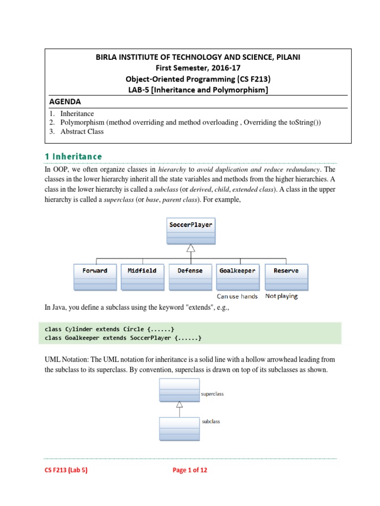 Java Inheritance - Shape class with a method called getArea