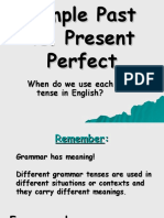Past Simple and Present Perfect Tense - One