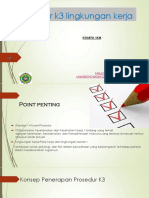 Standar K3 lingkungan kerja