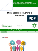 01 - Intrdodução - Ética - Legislação Agrária - e - Ambiental