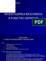 Investigarea Biochimica A Functiei Hepatice - 6 P