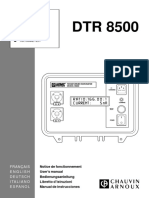 DTR 8500 manual