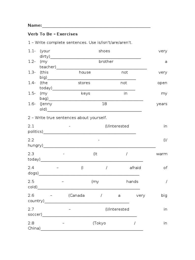 Beginner English Grammar Practice | PDF