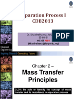 Separation Process I Chapter 2 Mass Transfer Principles Examples