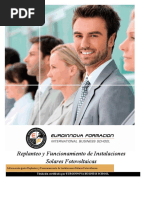 Replanteo Y Funcionamiento de Instalaciones Solares Fotovoltaicas Online