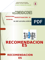 RECOMENDACIONES