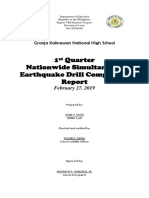 Acr Earthquake Drill 1ST Quarter Feb 27