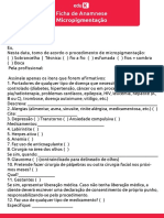 Ficha de Anamnese Microblading 1