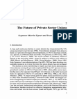 Research paper thumbnail of The Future of Private Sector Unions in the U.S.