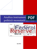 Analiza Instrumentelor de Politica Monetara Ale FED