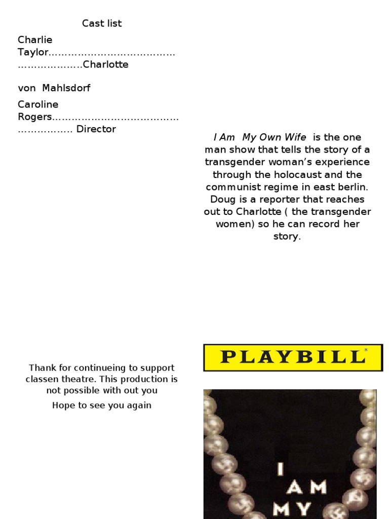 Playbill PDF