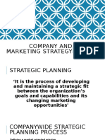 Company and Marketing Strategy 