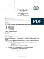 TD 1 Gestion Financiere