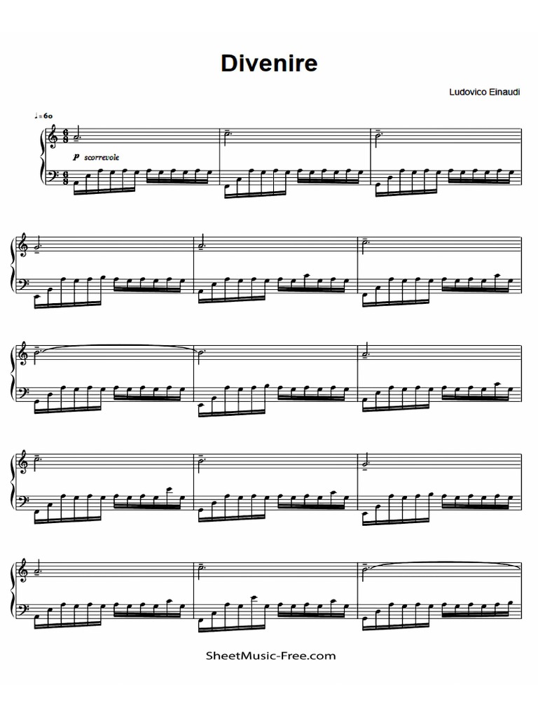 Divenire Ludovicio Einaudi | PDF