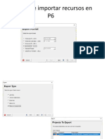 Exportar e Importar Recursos de P6 A Excel y Excel A P6