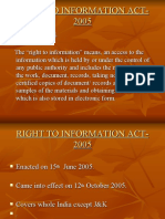 Right To Information Act-2005