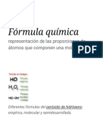 Fórmula Química - Wikipedia, La Enciclopedia Libre