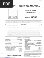 19c140 - 19 - CRT - TV SHARP