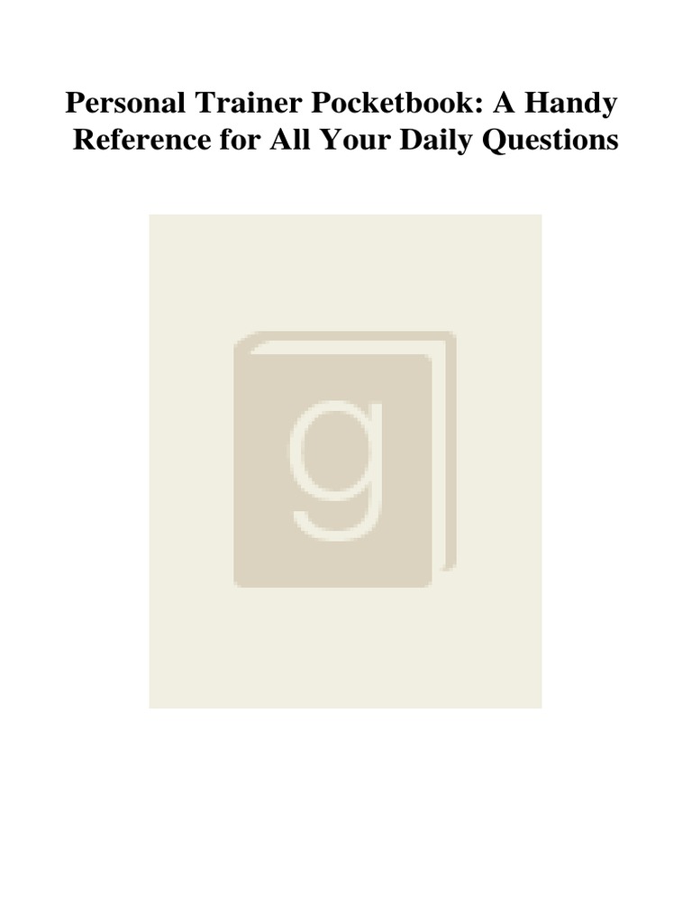 Mastering Personal Trainer Essentials | PDF
