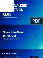 Personalized web design intro