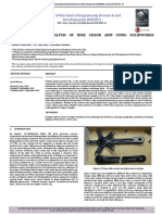 Fatigue Failure Analysis of Bike Crank Arm Using Solidworks Simulation