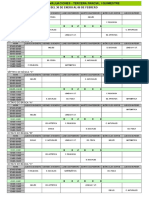 Horario de Evaluaciones 3 Parcial I Quimestre