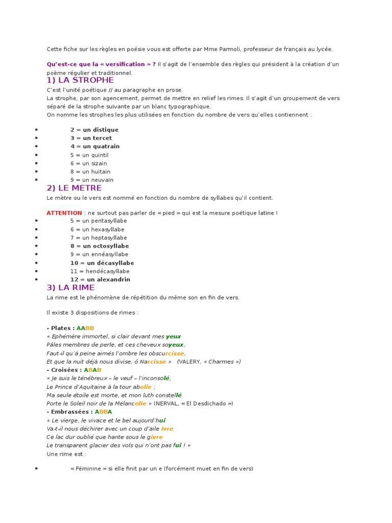 5384 A 001 D 6194 Pdf Rime Dans La Poesie Sonnets