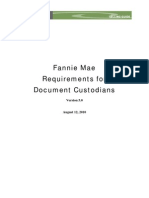 Fannie Mae Requirements For Document Custodians Ver 5 8-12-10 Dcreqdoc