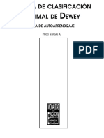 Sistema de Clasificación Dewey - Guía de Autoaprendizaje