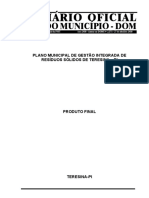 PLano Municipal de Gestão Integrada de Resíduos Sólidos de Teresna PDF