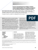 An official ATS ACCP policy statement implementation of low-dose computed tomography lung cancer screening programs in clinical practice - Am J Respir Crit Care Med 2015