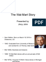 The Wal-Mart Story: Presented By: Jincy John