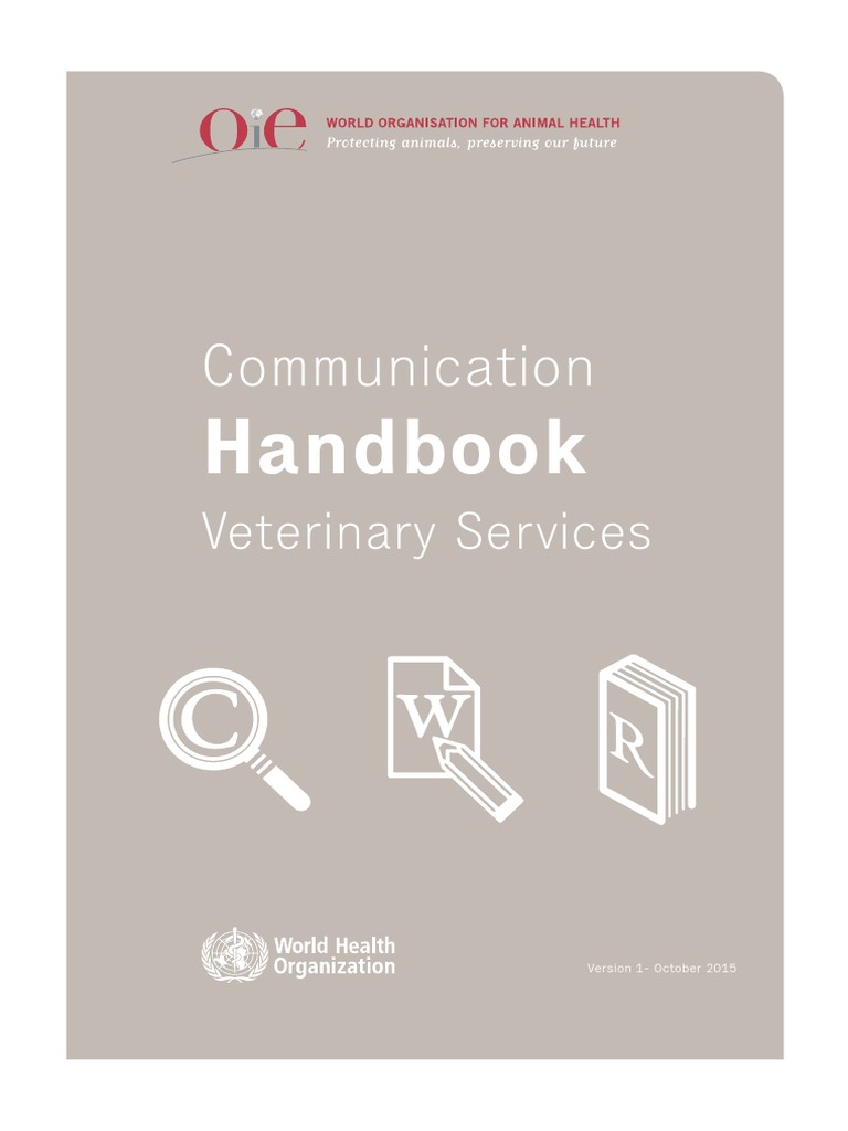 Vet Communication Handbook PDF Risk Hazards