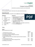 LearnEnglish Listening A2 Transport Announcements PDF