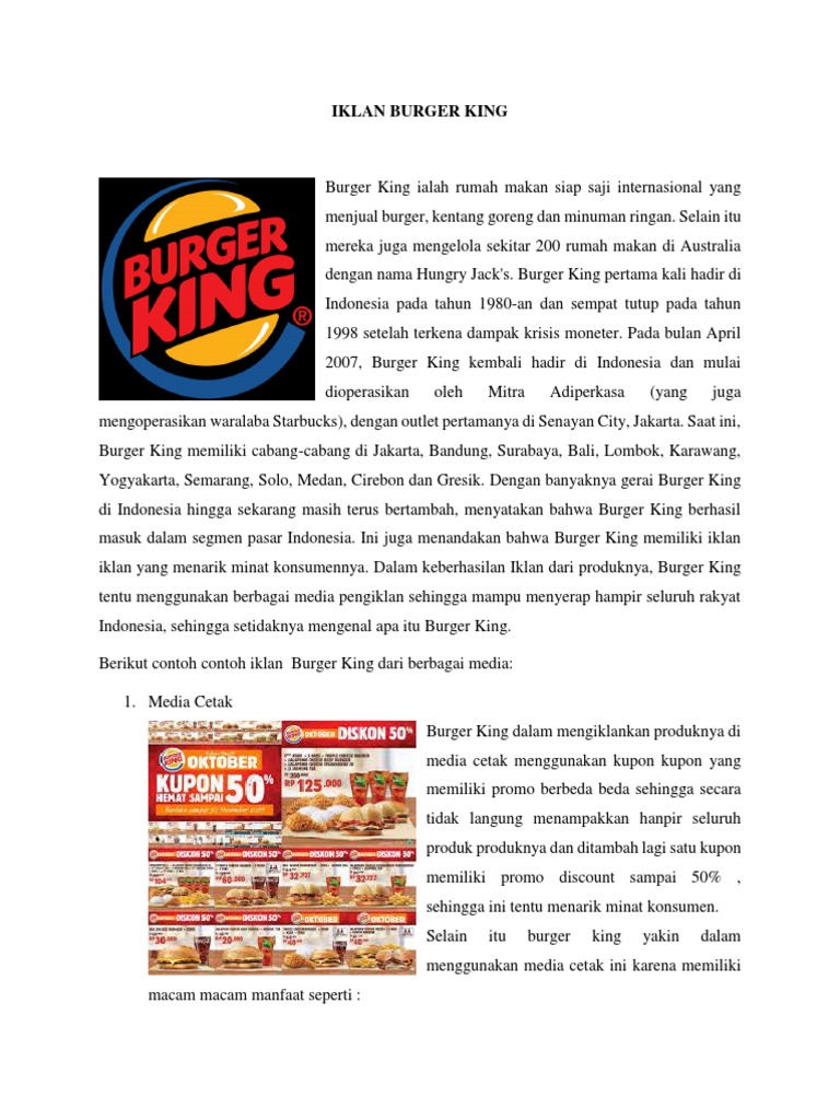 Iklan Burger King PDF