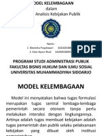 Model Kelembagaan