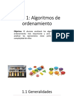 Algoritmos de ordenamiento: tipos e implementaciones