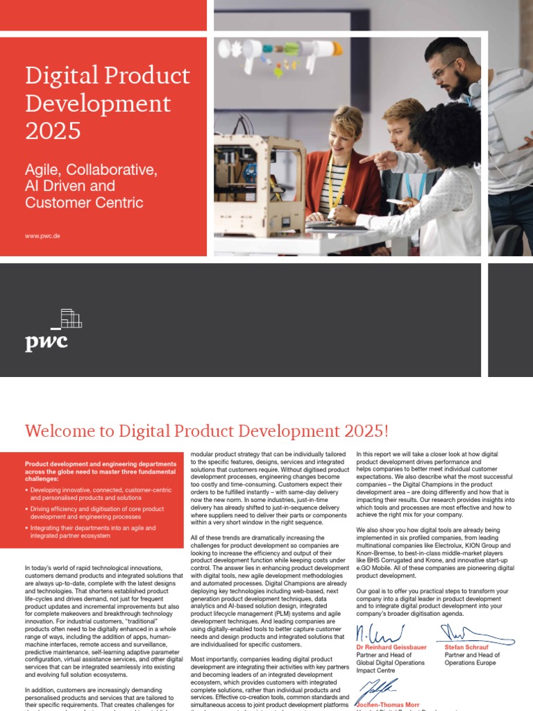 Digital Product Development 2025 PDF Innovation Analytics