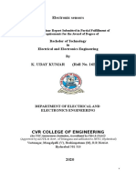 Seminar Report Electronic Sensors