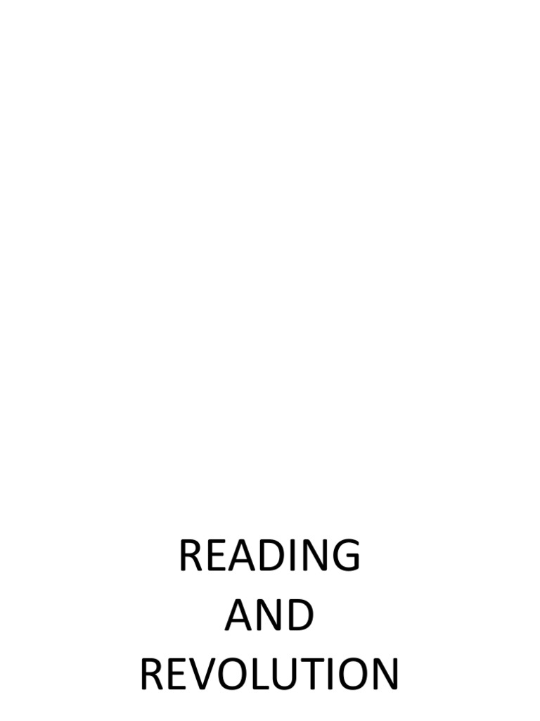 Reading and Revolution | PDF